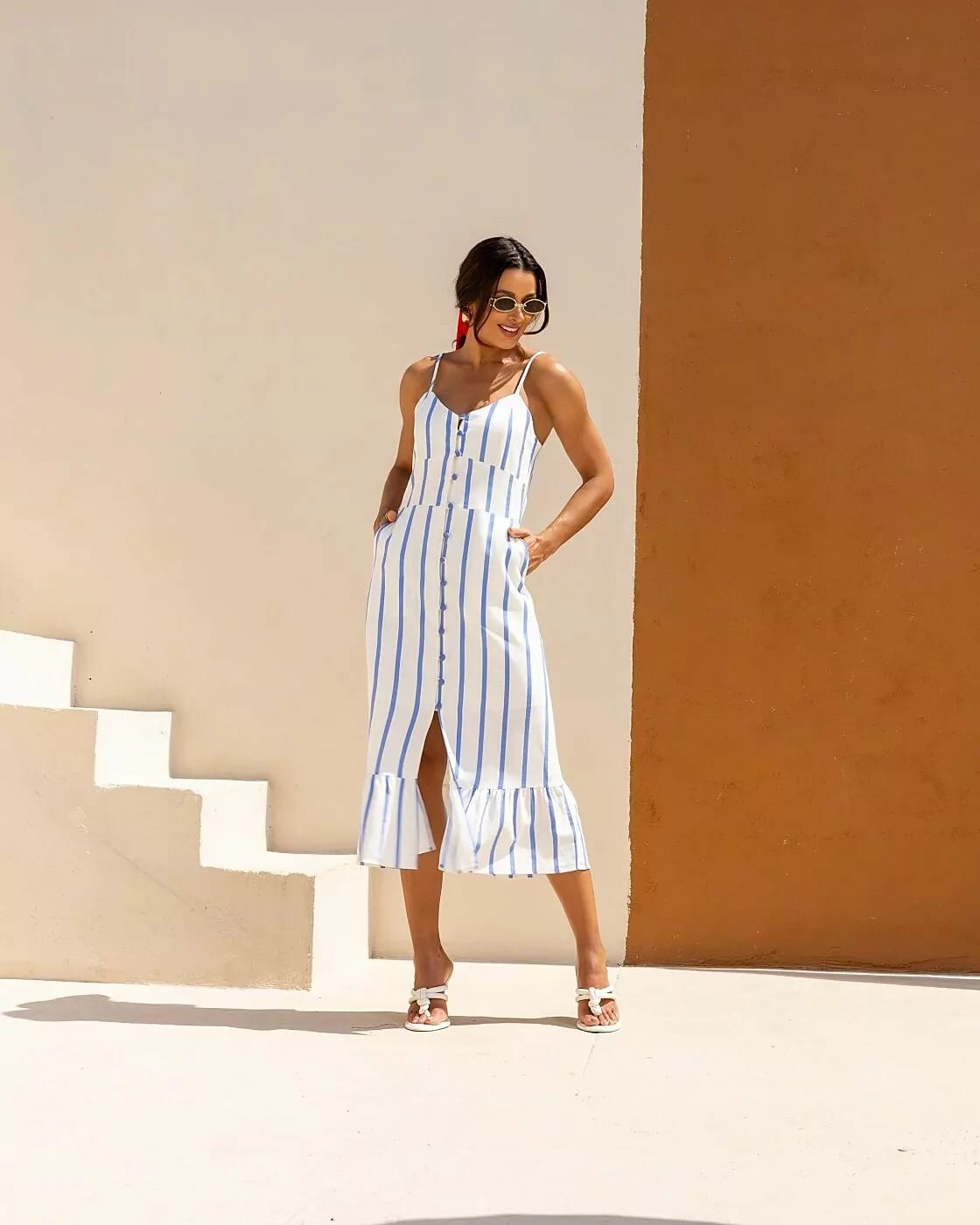 Vestido Mediterrâneo