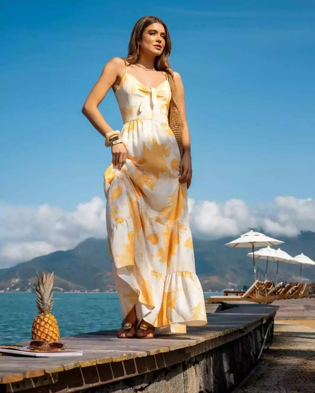 Vestido Longo Tropical